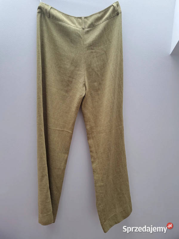 Lniane spodnie Safari Woman rozmiar 38 naturalna Trąbki Wielkie