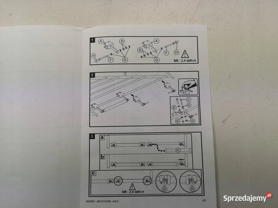 DRĄŻEK POPRZECZNY BAGAŻNIKA 60 FIAT SCUDO sprzedam