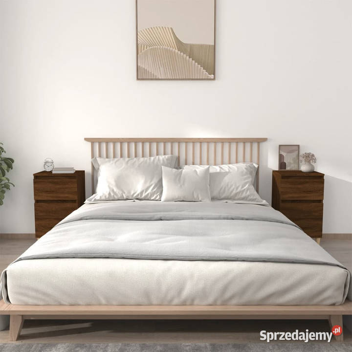 Szafki nocne 2 kolor brązowy dąb 40x35x70 mazowieckie Warszawa sprzedam
