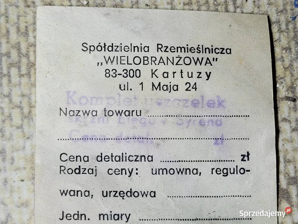 Syrena zestaw uszczelek skrzynia biegów gaźniki