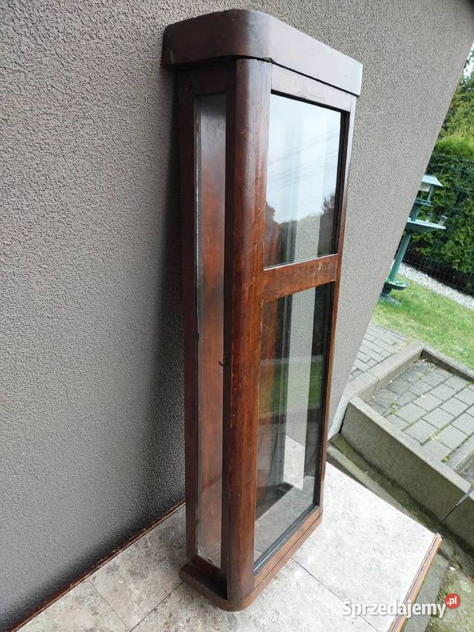 Szafka witrynka z obudowy starego przedwojennego Tczew