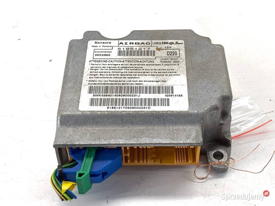 SENSOR AIRBAG FIAT BRAVO II 51851217 CZUJNIK