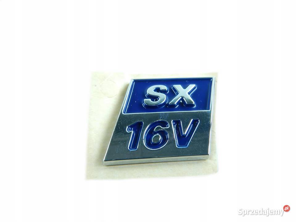 EMBLEMAT ZNACZEK FIAT PUNTO SX 16V ORYGINAŁ ASO