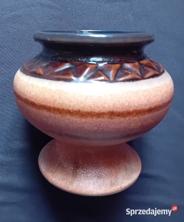 Ceramiczna częściowo szkliwiona osłonka doniczki