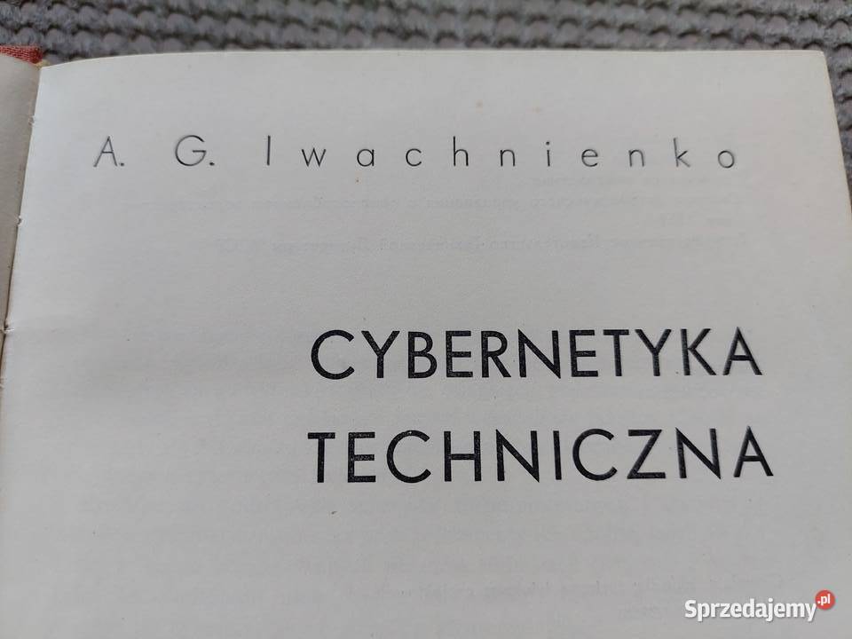 Cybernetyka techniczna AG Iwachnienko sprzedam