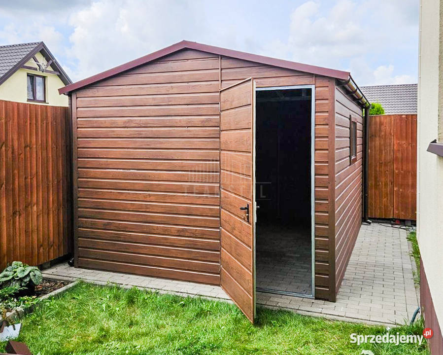 Schowek Domek ogrodowy 3x4 m drzwi okno rynny