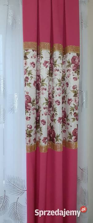 Zasłony kwiat angielski Wystrój okien Mława