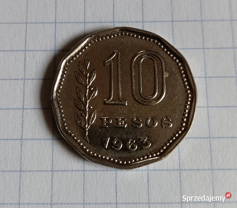 10 PESOS 1963 ARGENTYNA
