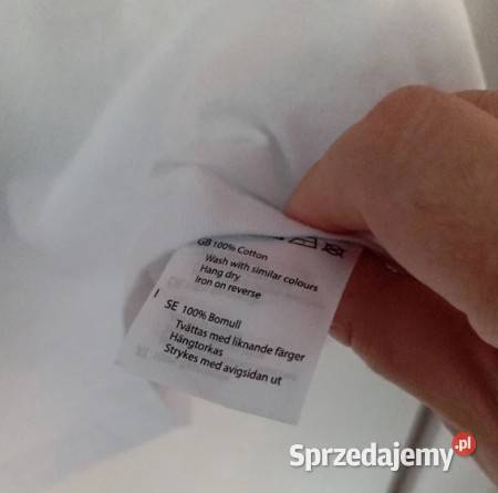 Koszula Bluza Męska Nowa S Bawełna Biała NAKD Bydgoszcz