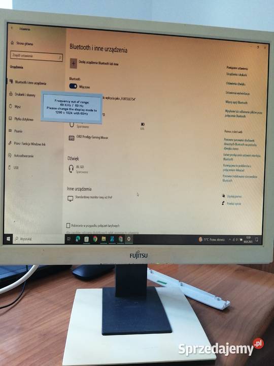 Monitor Fujitsu Siemens B195 ECO biały mazowieckie
