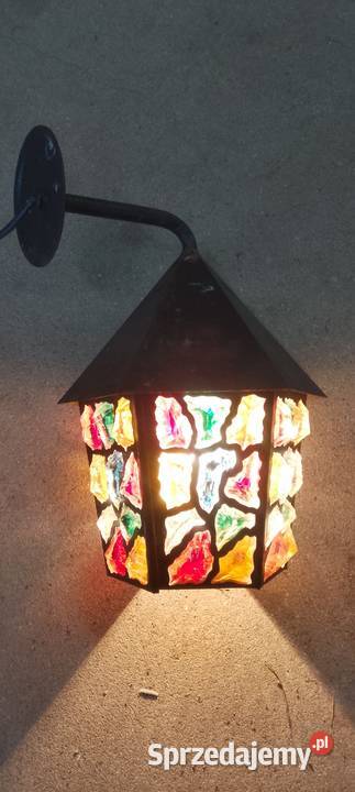 Stara lampa zewnętrzna kinkiet Augustów