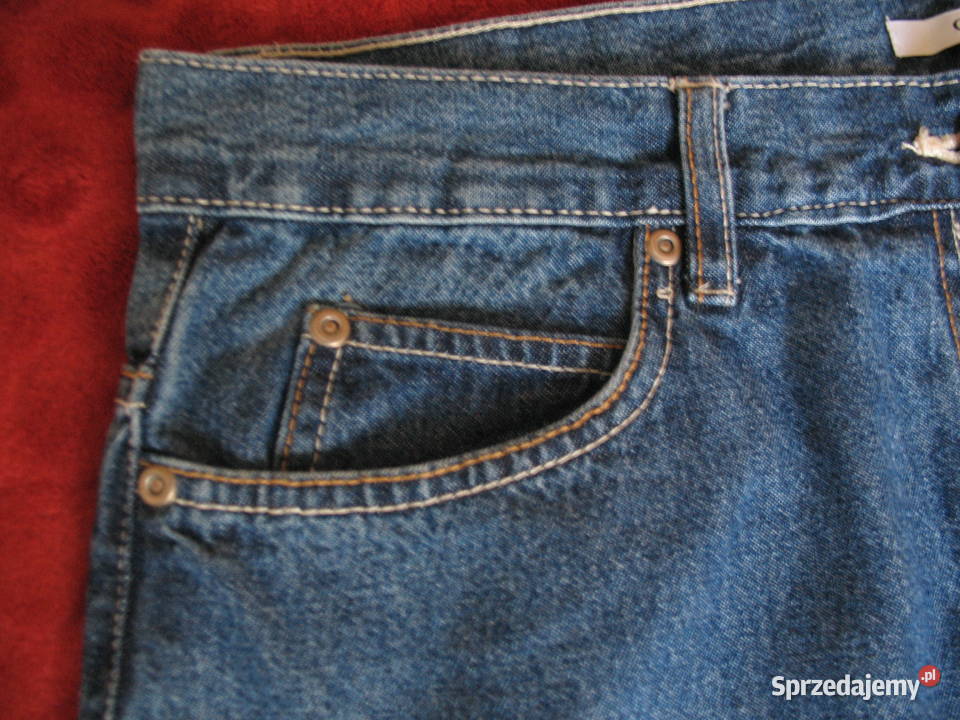 Szorty spodnie bermudy Jeans 44 2XL biodra 110 niebieski Siedlce