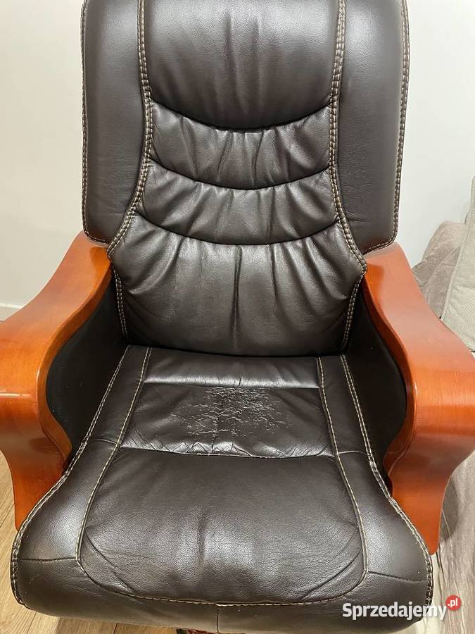 Fotel skórzany rozkładany Lublin