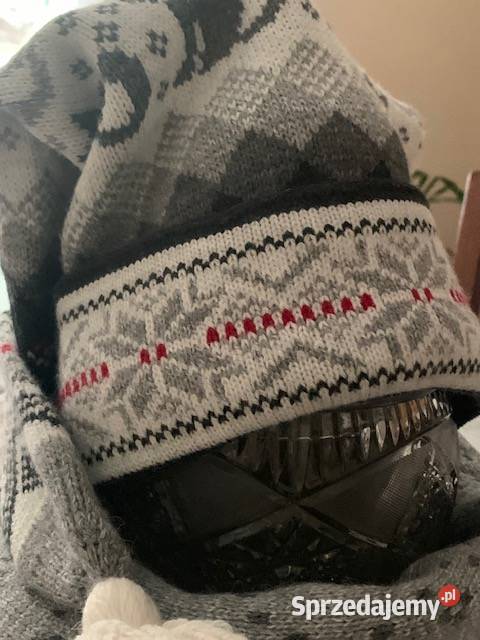 Komplet czapka z szalikiem dzianinowa damska Uniseks śląskie Częstochowa