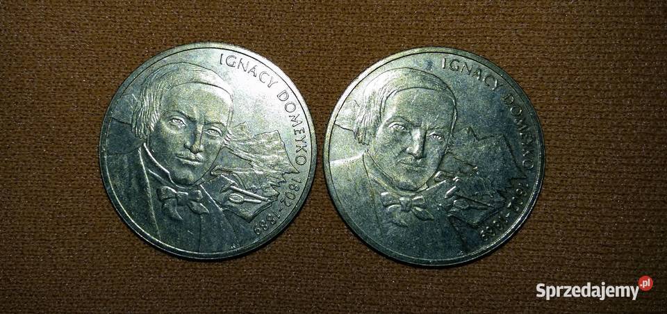 Moneta 2 złote Ignacy DomeykoPolscy podróżnicy i Łódź