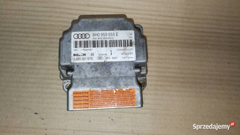 SENSOR PODUSZEK AIR BAG AUDI A4 B6 B7 8H0959655E