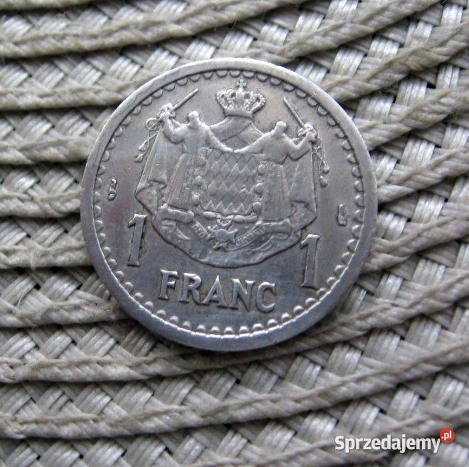 Monako 1 Frank 1943r Louis II wielkopolskie Kalisz