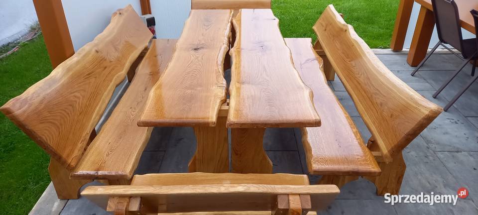 meble ogrodowe dąb lakier jachtowy Pozostałe Błotnica Strzelecka