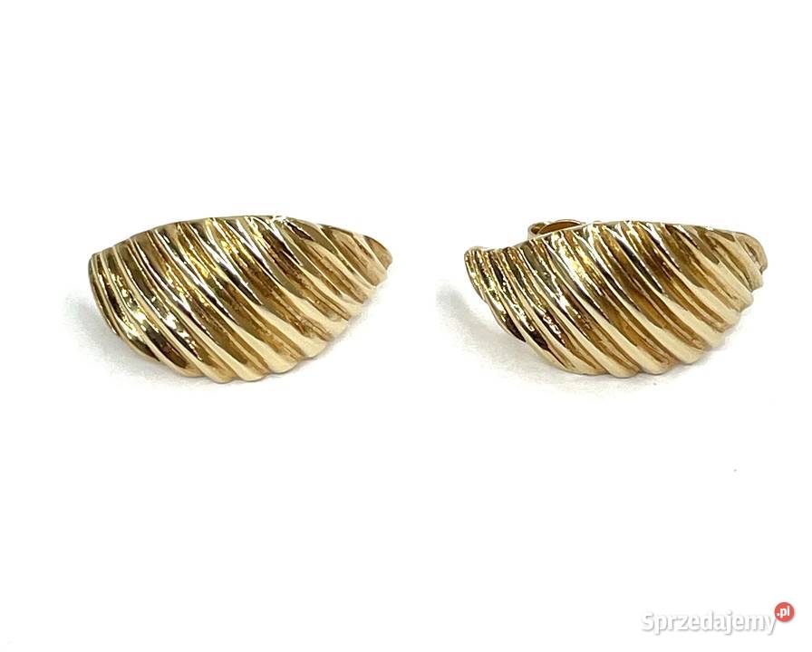 Złote koczyki sztyft 50 g p585 Gdańsk sprzedam