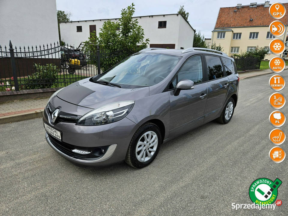 Renault Grand Scenic Opłacony Zdrowy Zadbany ABS Grand Scenic Kisielice