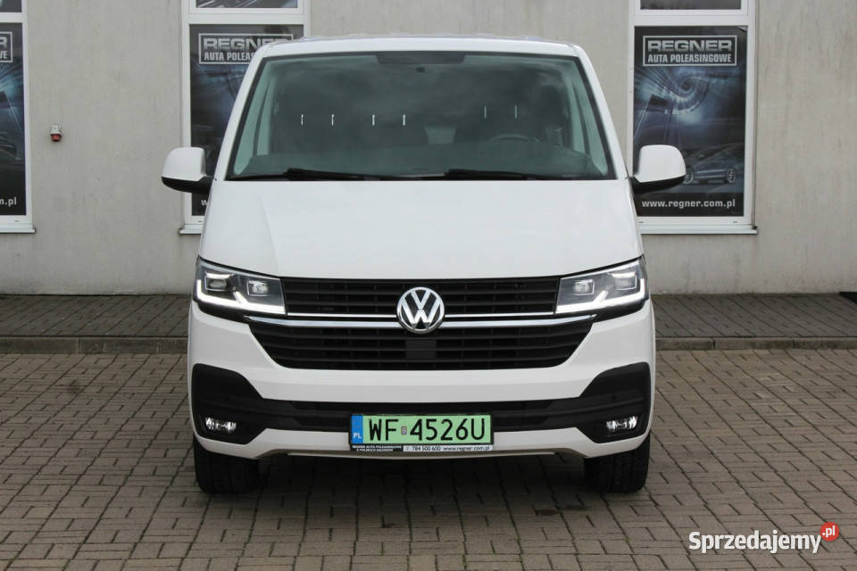 Volkswagen Transporter Długi SalonPL FV23 LED światła przeciwmgłowe Sokołów