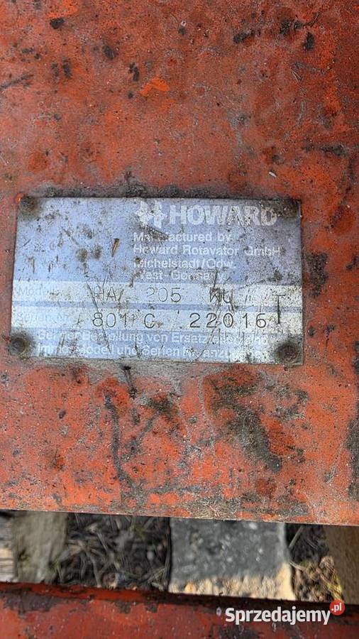 GLEBOGRYZARKA KULTYWATOR Howard HA 205 WU z Wojkowice