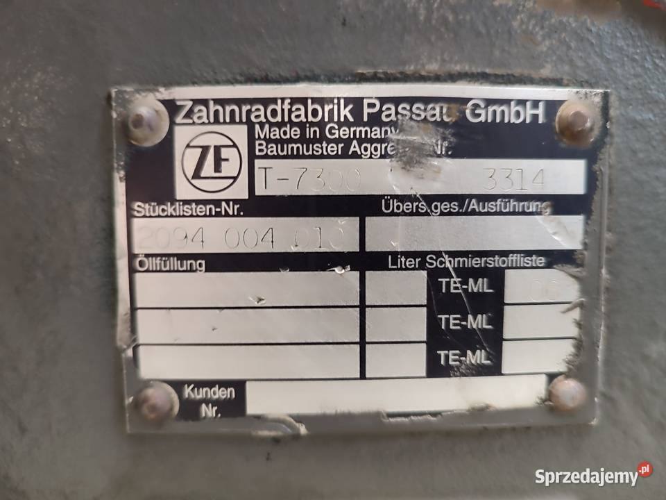 Obudowa Skrzynia ZF 2094004010 T7300 3314 Fendt Wilkowo sprzedam