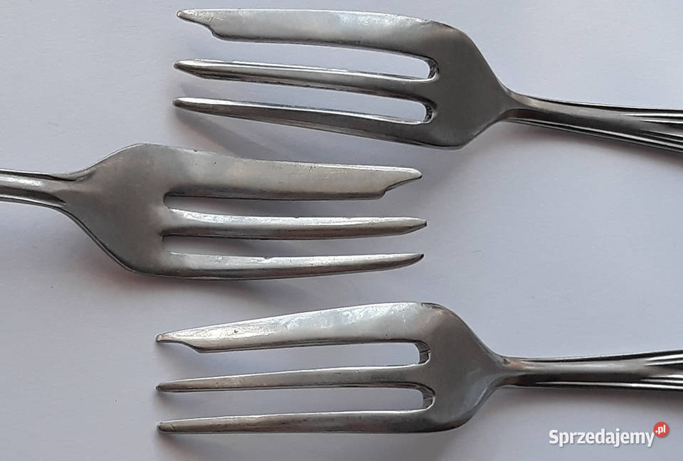 Widelczyki deserowe BAKELIT Gerlach sztućce PRL śląskie Dąbrowa Górnicza sprzedam