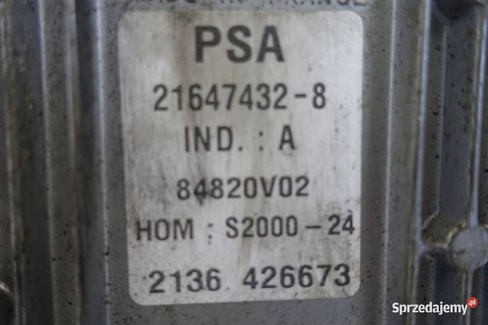 Peugeot 1007 14 8V KOMPUTER SILNIKA sterownik Rudka