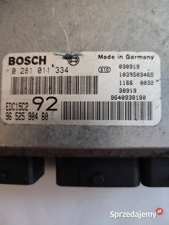 KOMPUTER STEROWNIK SILNIKA 0281011334 9652594380 Skoczów