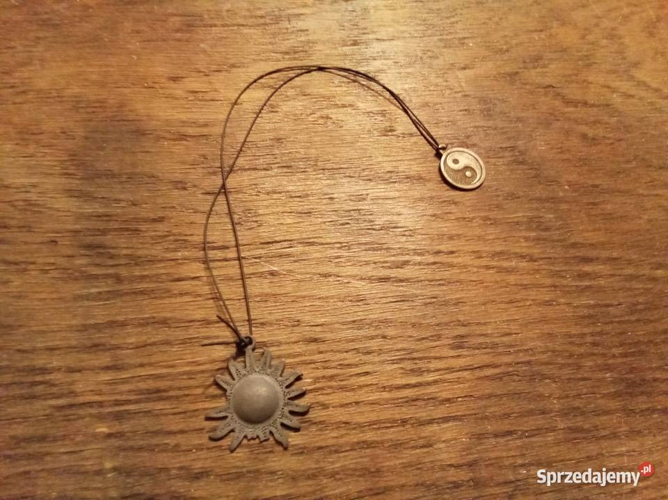 Naszyjnik jing jang słońce Vintage Naszyjniki sprzedam