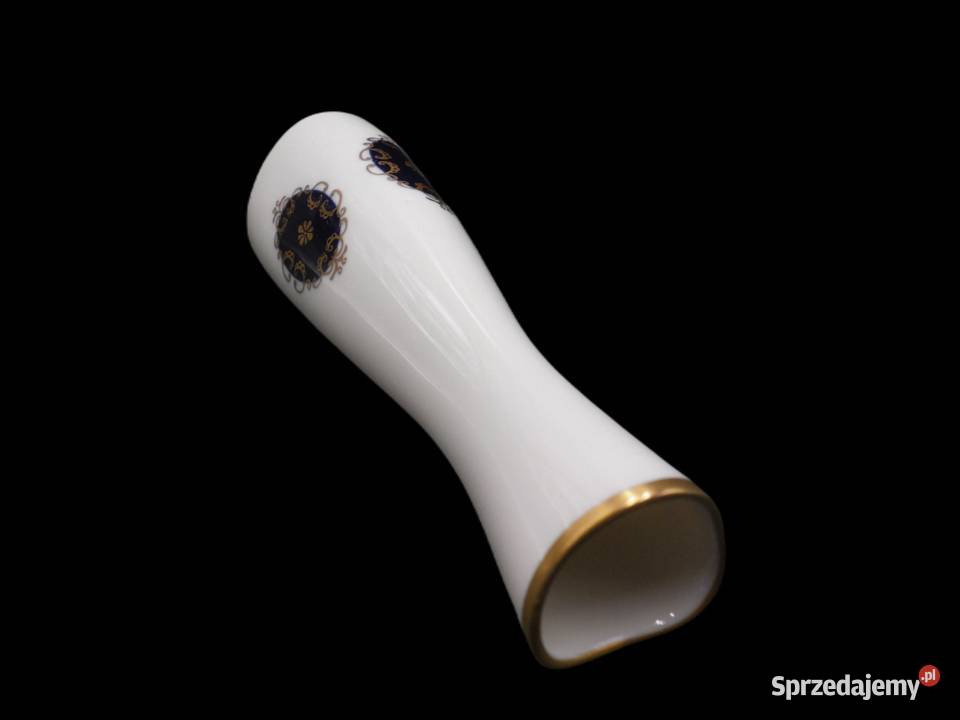 Porcelanowy białokobaltowy wazon GDR Porcelana i szkło Raszków sprzedam