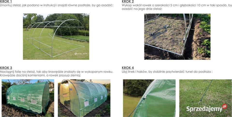 Tunel ogrodowy foliowy szklarnia folia 4x25x2m