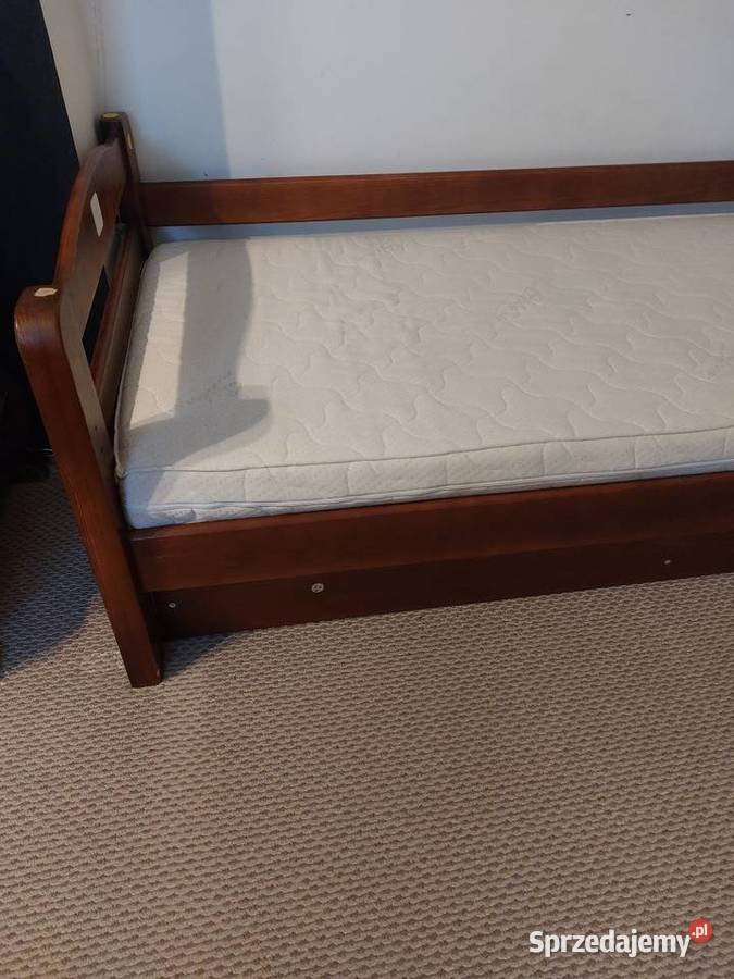 Łóżko drewniane Beltor Midi 200x90 z materacem Łosice