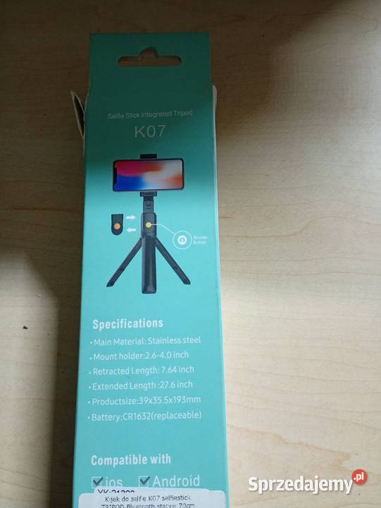 Selfie Stick Statyw 2w1 K07 Przysucha sprzedam