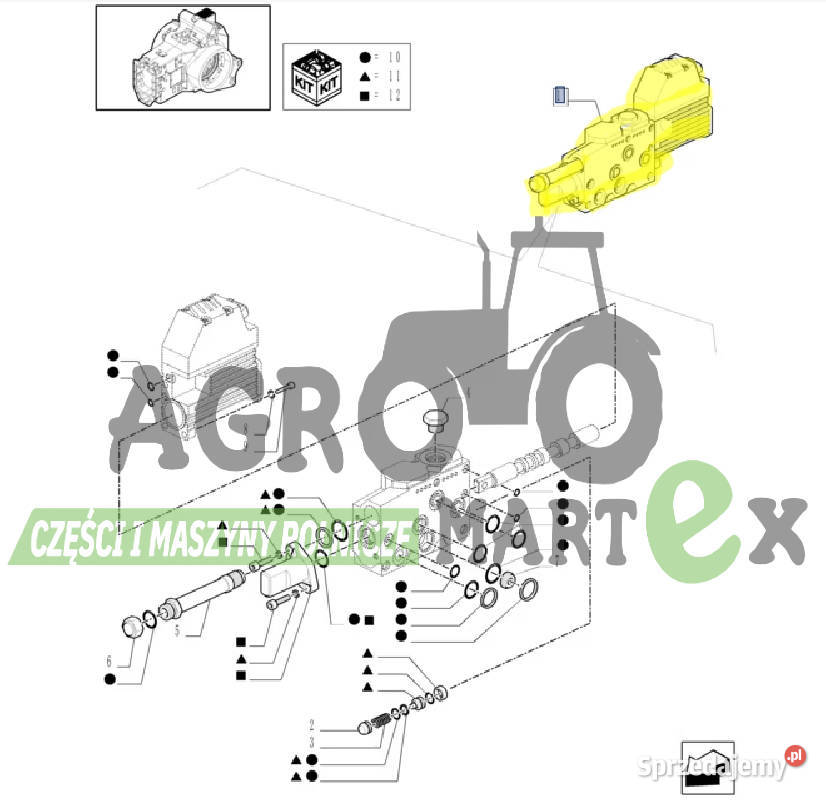 84214463 87520021 84151263 SEKCJA ZAWORU CNH Wichrów sprzedam