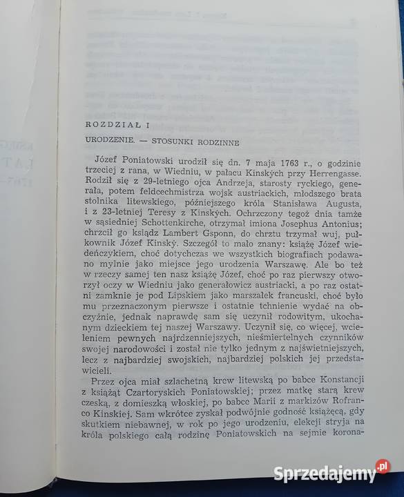 Szymon Aszkenazy Książę Jósef Poniatowski PIW Antykwariat wielkopolskie Koźminek sprzedam