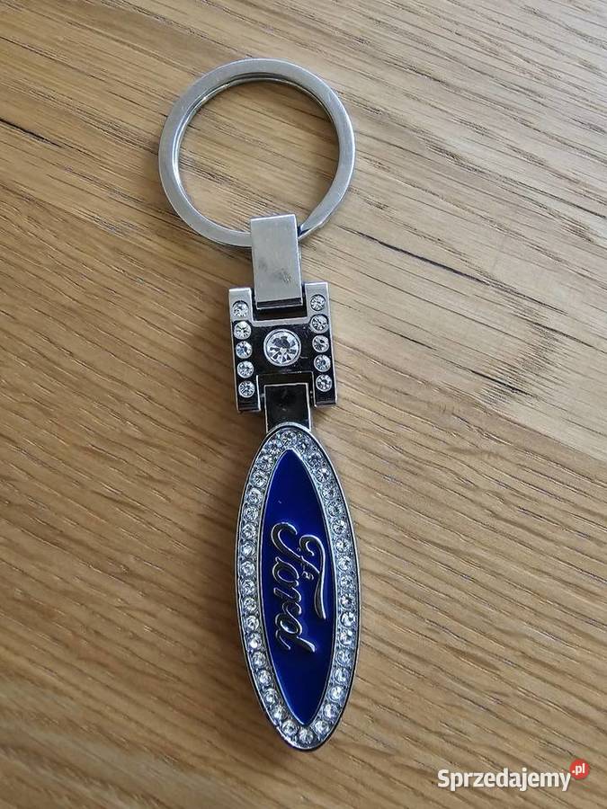 Brelok Do Kluczy FORD cyrkonie chromowany Gadgety motoryzacyjne Gadgety motoryzacyjne Lubin