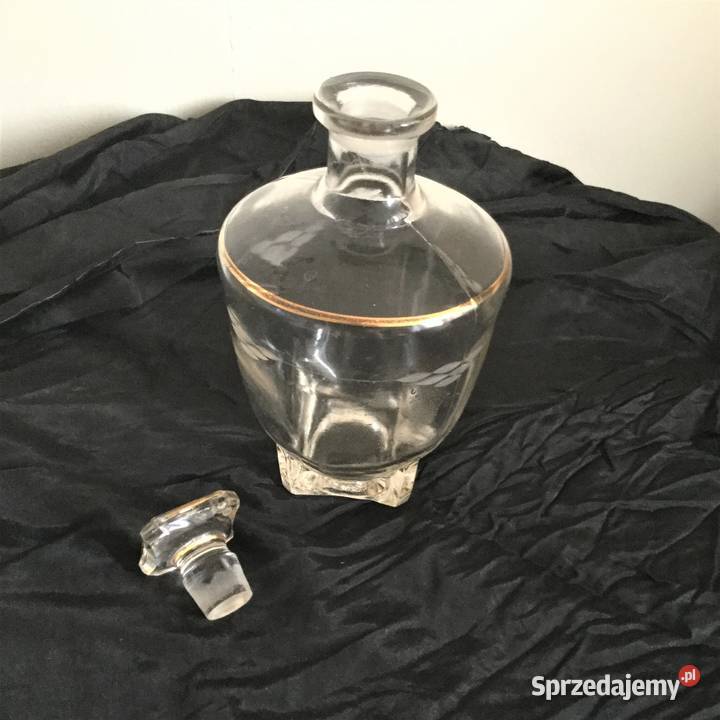 Karafka art deco sygnowana Francja lata 30 mazowieckie Warszawa