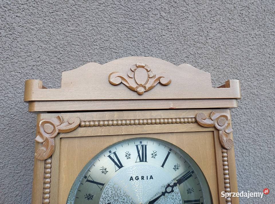 Zegar ścienny koreański Agria 31 dniowy sprawny Tczew sprzedam