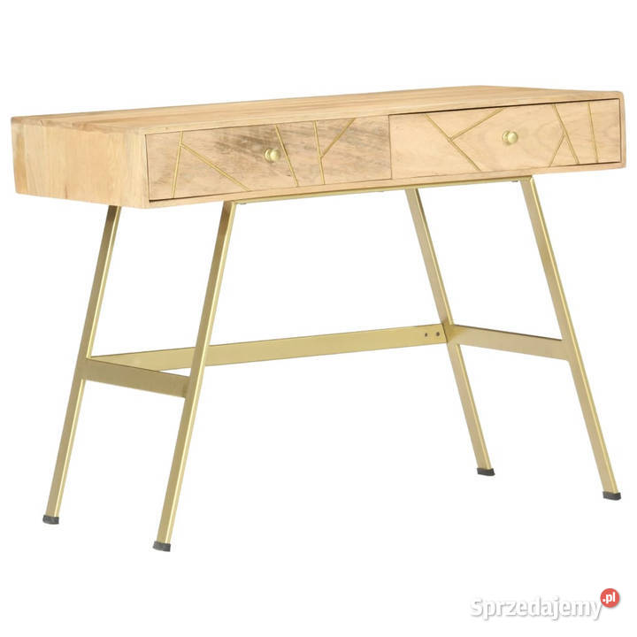Biurko z szufladami 100x55x75 lite drewno mango Warszawa sprzedam