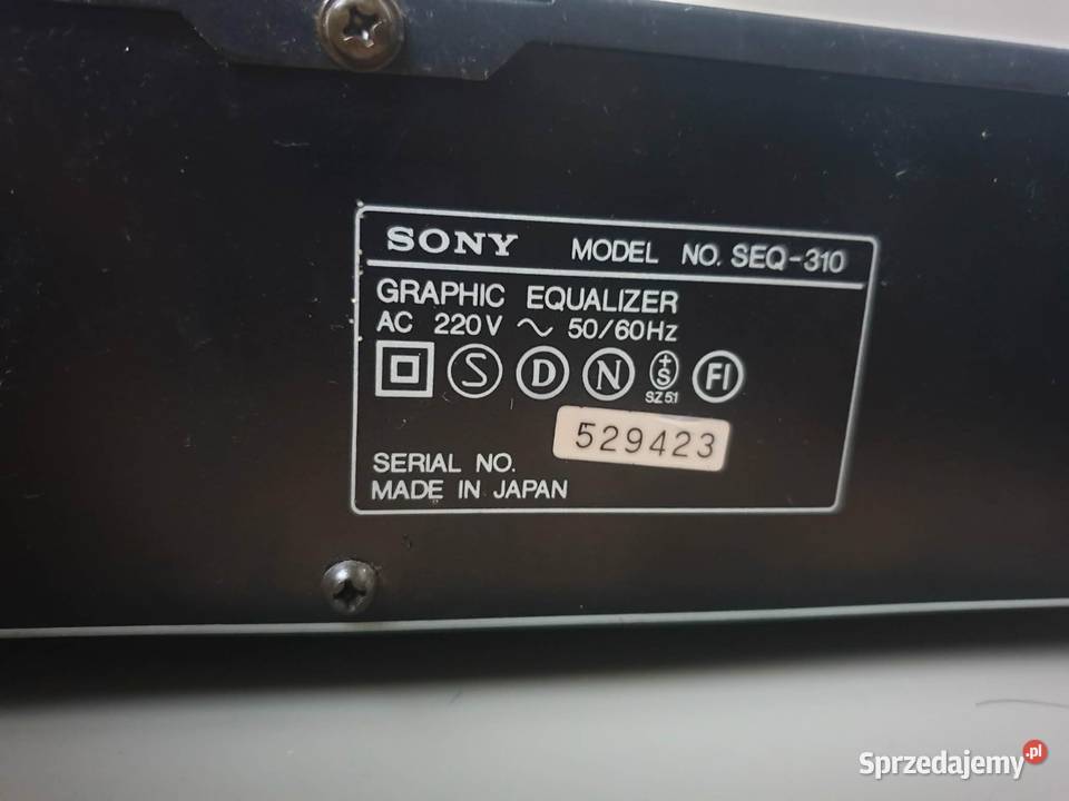 Sony seq310 korektor graficznyduża wieża Leżajsk