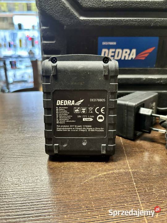 Wkrętarka Dedra zasilanie akumulatorowe 18 V Elbląg sprzedam