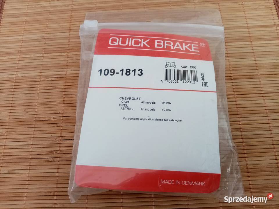 Blaszki klocków hamulcowych przód Opel Chevrolet