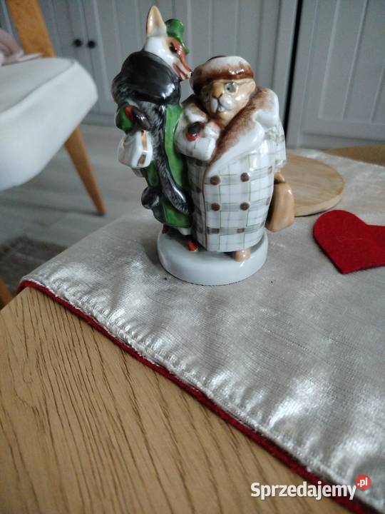 Figurka porcelanowa Lis i Bóbr Świdnica Polska sprzedam
