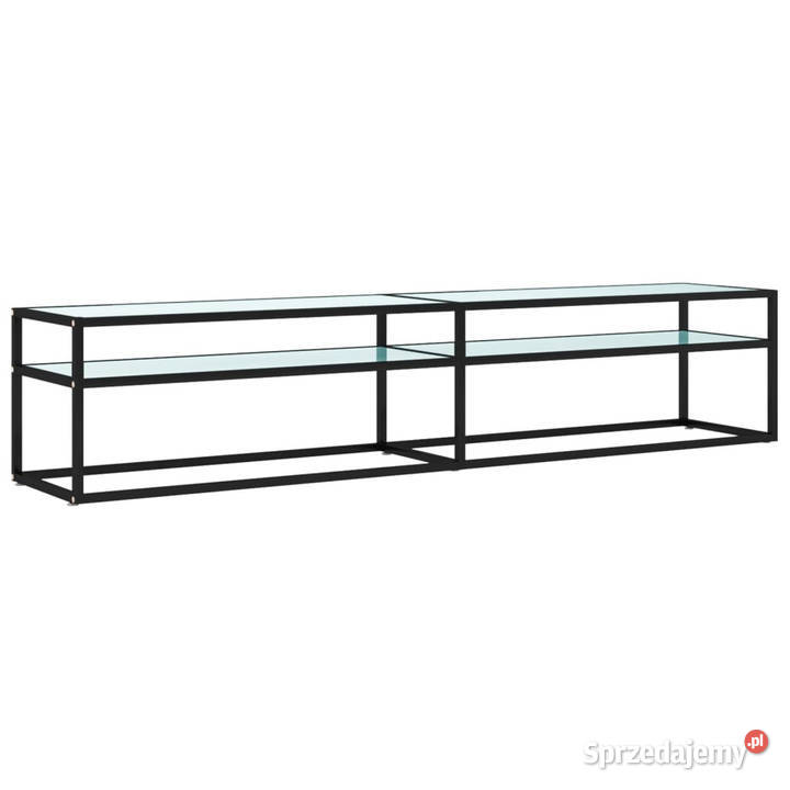 Szafka pod TV biały marmur 200x40x405 szkło mazowieckie Warszawa