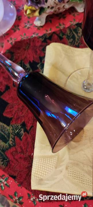 Duże kielichy szkło kryształowe kanelowane Wrocław