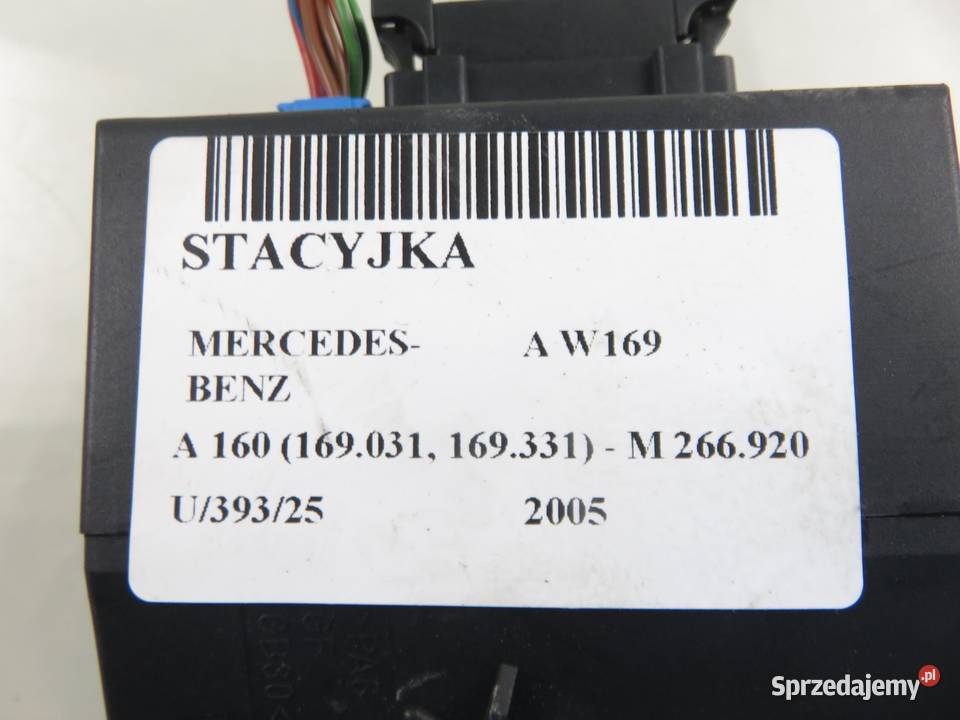STACYJKA MERCEDESBENZ A W169 1695451508 osobowe sprzedam