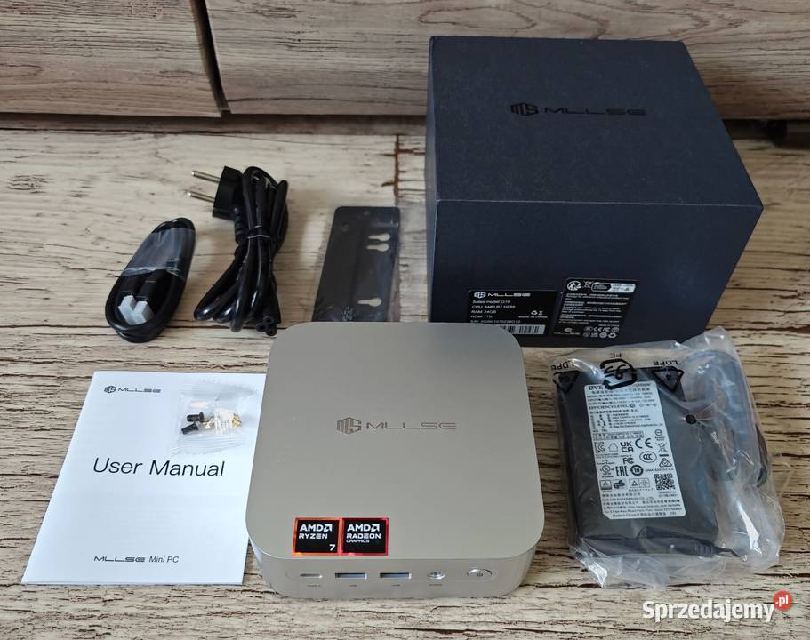 Nowy Komp Mini PC Ryzen 7 H255 24GB DDR5 1TB śląskie Pszczyna