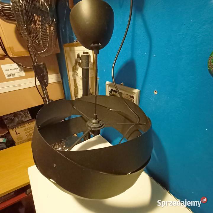 LAMPA SUFITOWA wisząca czarna 42 st waza